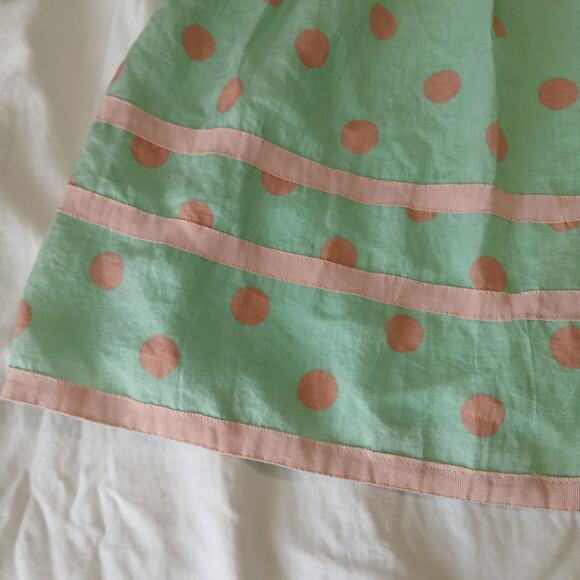 Sweet Miss Large Mint Green & Pink Polka Dot Fit and Flare Dress sz Large - Picture 4 of 13